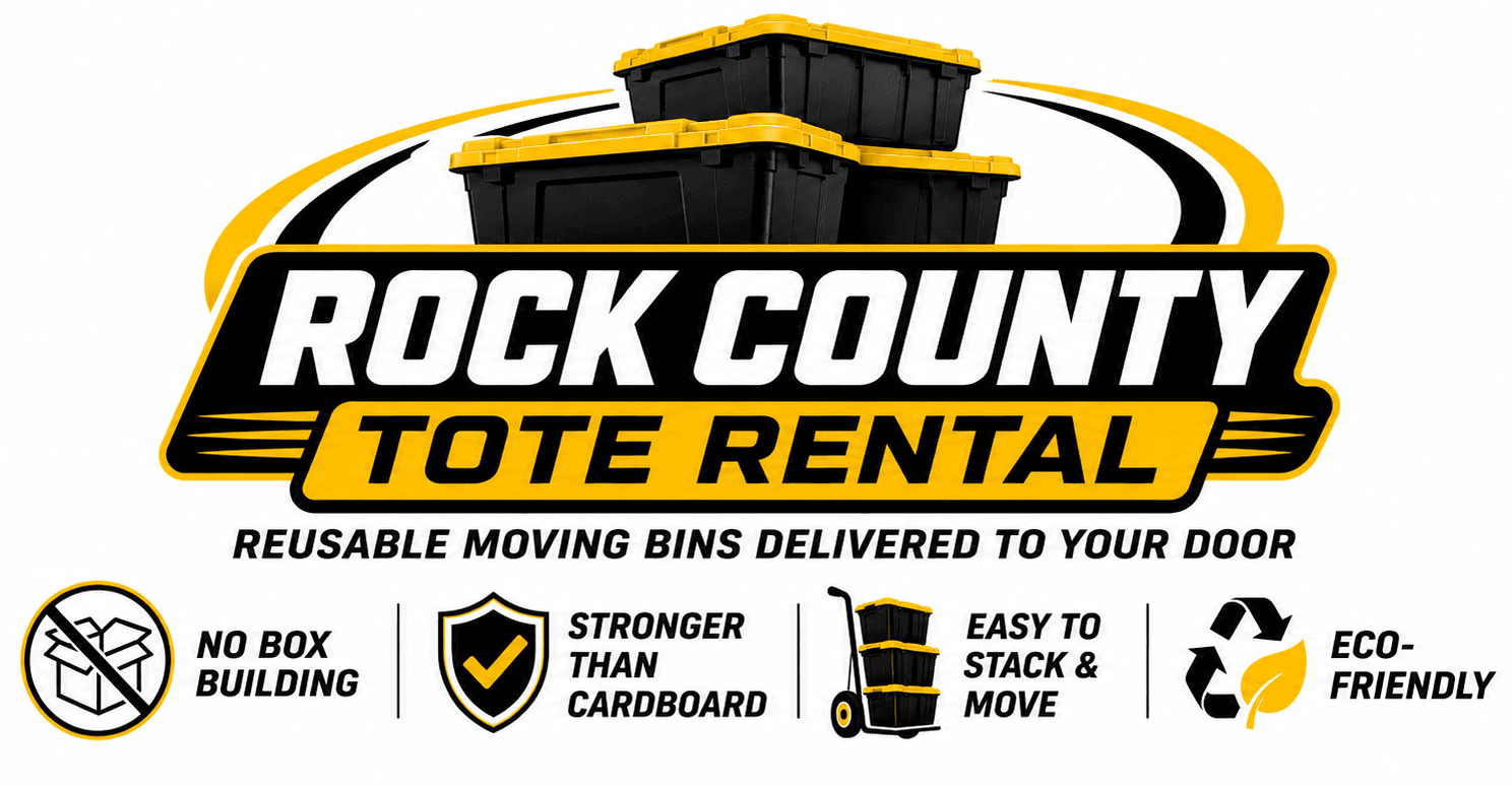Reusable moving bins delivered to your door